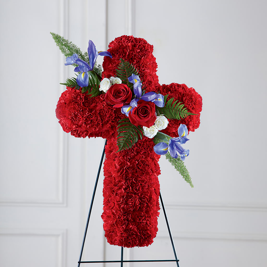 Faithful Hero Floral Cross